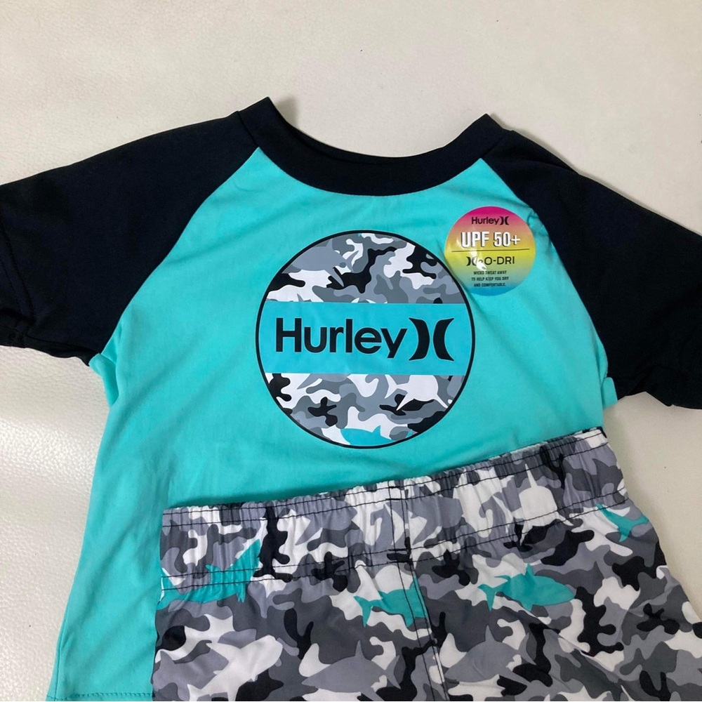 Hurley Camouflage cute shorts top set - Picture 3 of 6
